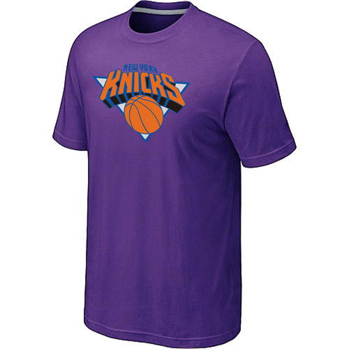 New York Knicks Big & Tall Primary Logo Purple T-Shirt - Click Image to Close
