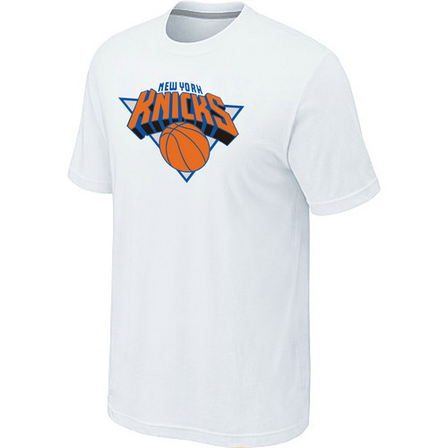 New York Knicks Big & Tall Primary Logo White T-Shirt - Click Image to Close