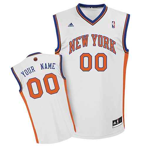New York Knicks Youth Custom white Jersey