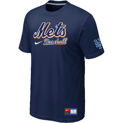 New York Mets D.Blue Nike Short Sleeve Practice T-Shirt
