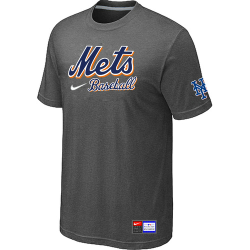 New York Mets D.Grey Nike Short Sleeve Practice T-Shirt