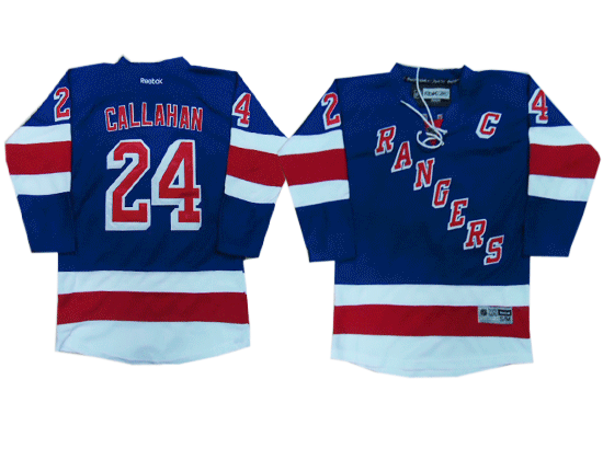 New York Rangers 24 Callahan Blue Youth Home Jersey