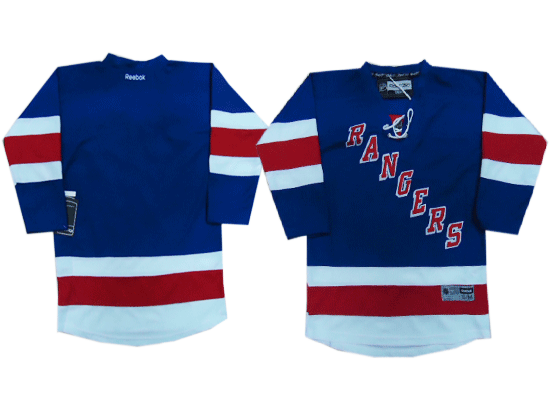 New York Rangers Blank Blue Youth Home Jersey