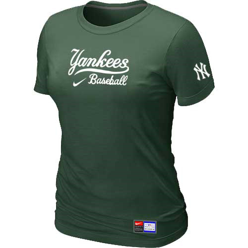 New York Yankees Nike Women's D.Green Short Sleeve Practice T-Shirt