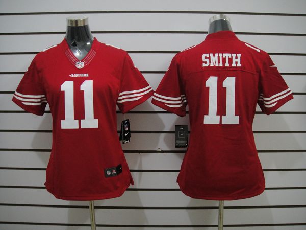 Nike 49ers 11 Smith Red Women Limited Jerseys Nike 49ers 11 Smith Red Women Limited Jerseys