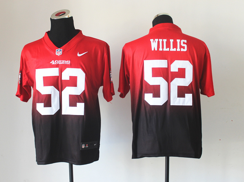 Nike 49ers 52 Patrick Willis Fadeaway Elite Drift II Jersey