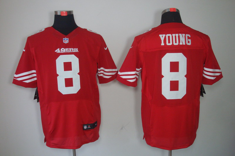 Nike 49ers 8 Young Red Elite Jerseys