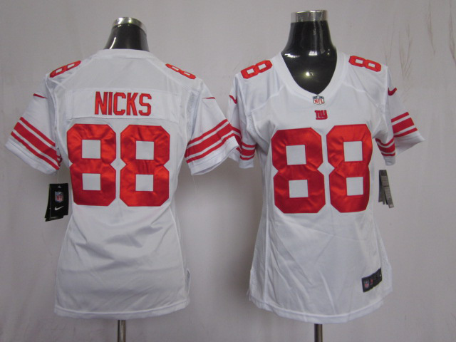 Nike 49ers 88 Nicks White Women Game Jerseys