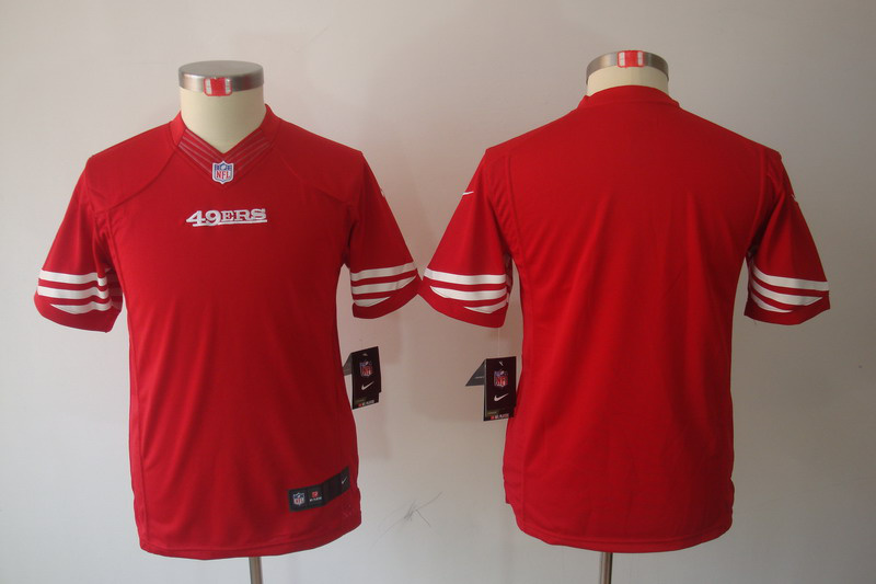 Nike 49ers Blank Red Kids Limited Jerseys