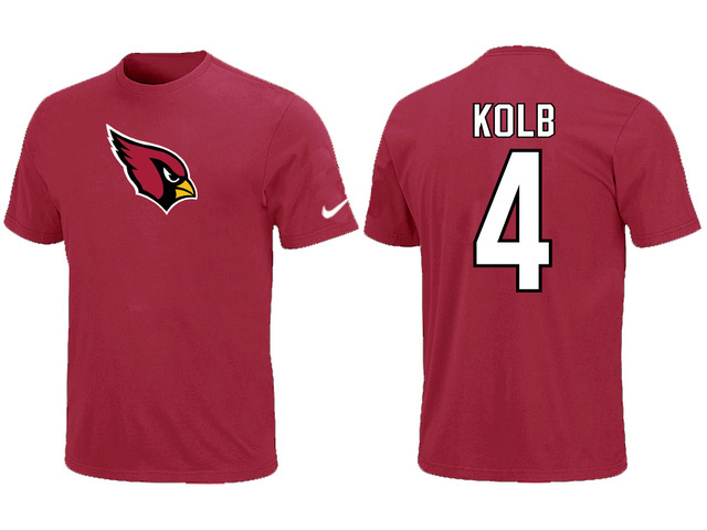 Nike Arizona Cardinals 4 Kolb Name & Number T-Shirt Red