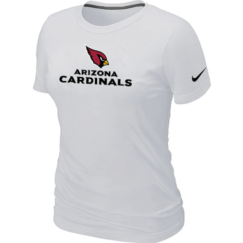 Nike Arizona Cardinals Authentic Logo Women's T-Shirt white