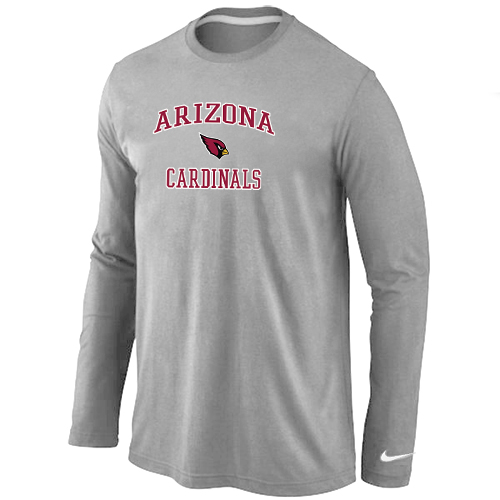 Nike Arizona Cardinals Heart & Soul Long Sleeve T-Shirt Grey