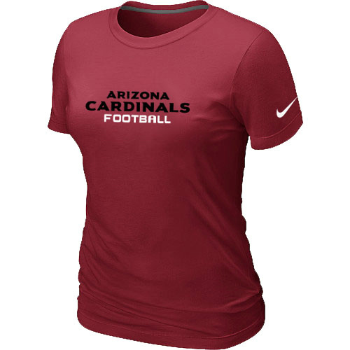 Nike Arizona Cardinals Sideline Legend Authentic Font Women's T-Shirt Red
