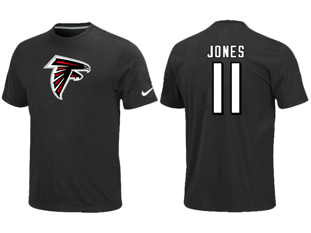 Nike Atlanta Falcons 11 Jones Name & Number T-Shirt Black