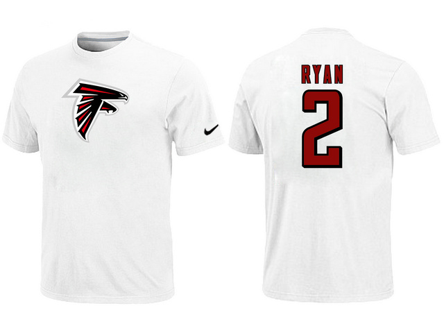 Nike Atlanta Falcons 2 ryan Name & Number T-Shirt White