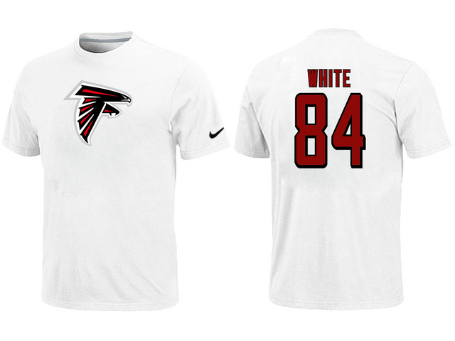 Nike Atlanta Falcons 84 white Name & Number T-Shirt White