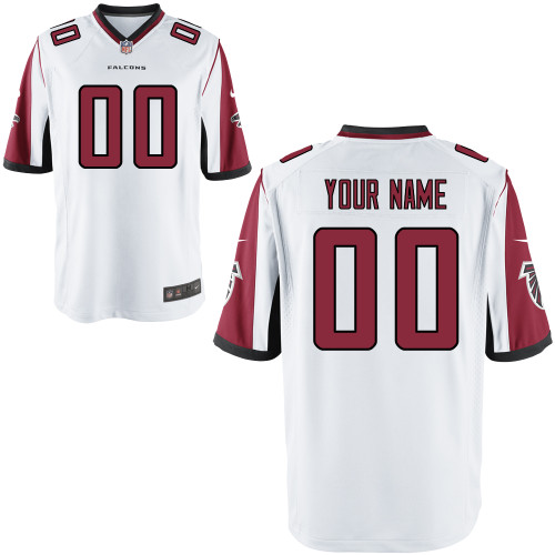 Nike Atlanta Falcons Youth Customized Game White Jersey - Click Image to Close