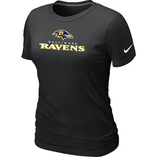 Nike Baltimore Ravens Authentic Logo Women's T-Shirt Black