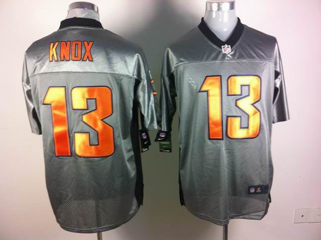 Nike Bears 13 Knox Grey Elite Jerseys