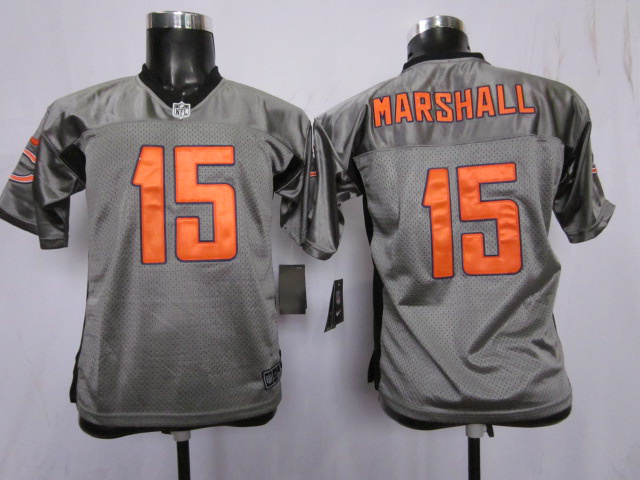 Nike Bears 15 Marshall Grey Kids Elite Jerseys Nike Bears 15 Marshall Grey Kids Elite Jerseys