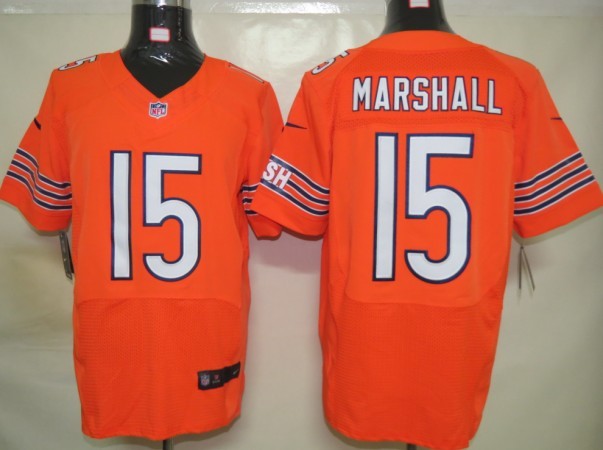 Nike Bears 15 Marshall Orange Elite Jerseys