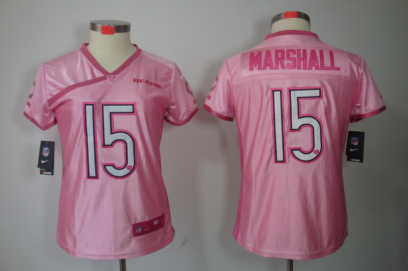 Nike Bears 15 Marshall Pink Love's Women Jerseys