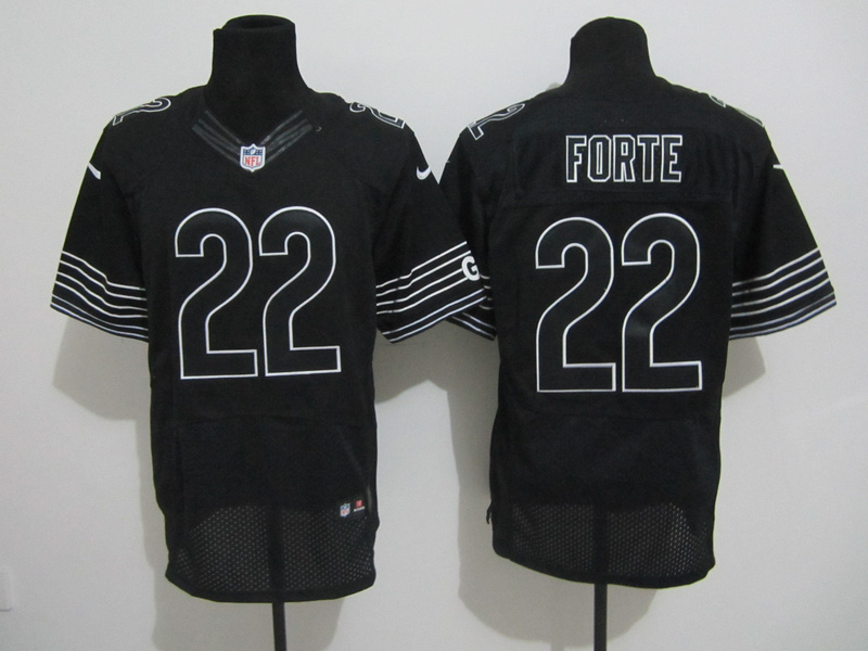 Nike Bears 22 Forte Black Elite Jerseys