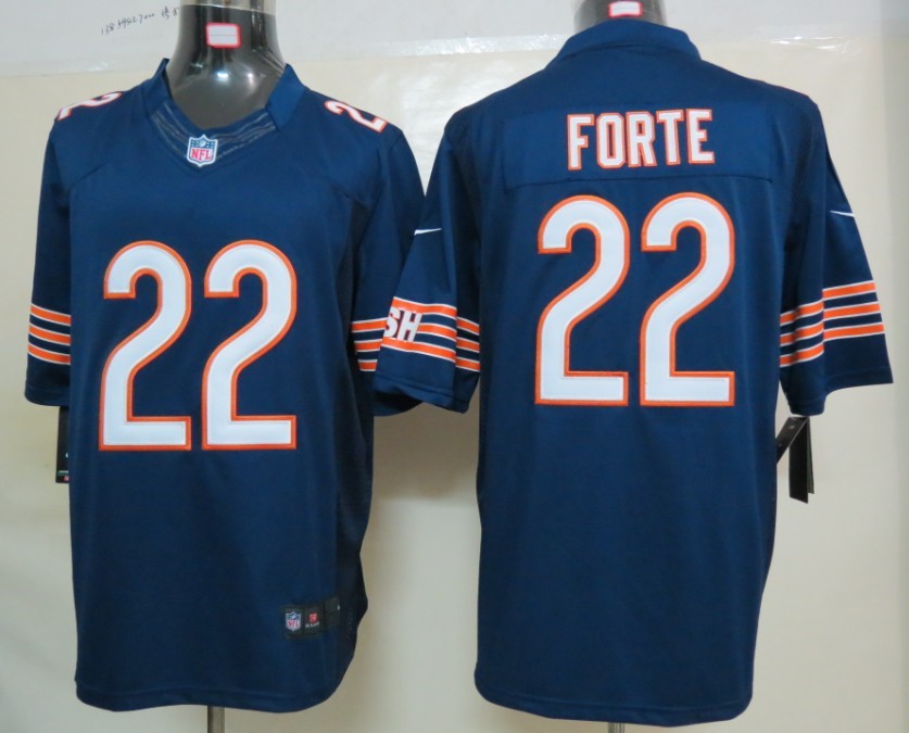 Nike Bears 22 Forte Blue Limited Jerseys