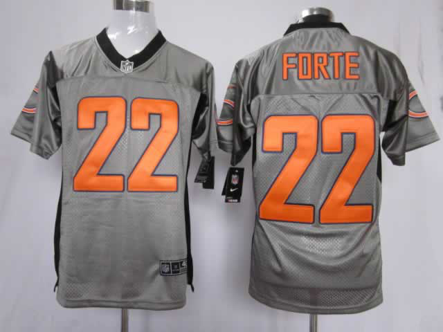 Nike Bears 22 Forte Grey Shadow Elite Jerseys - Click Image to Close