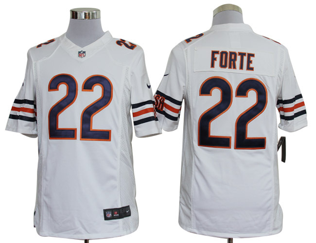 Nike Bears 22 Forte White Limited Jerseys