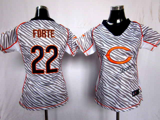 Nike Bears 22 Forte Women Zebra Jerseys