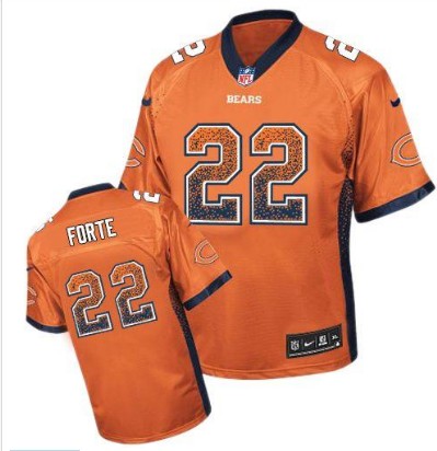 Nike Bears 22 Matt Forte Orange Elite Drift Jersey
