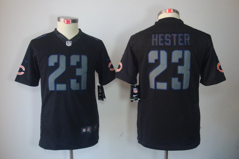 Nike Bears 23 Hester Black Impact Kids Limited Jerseys