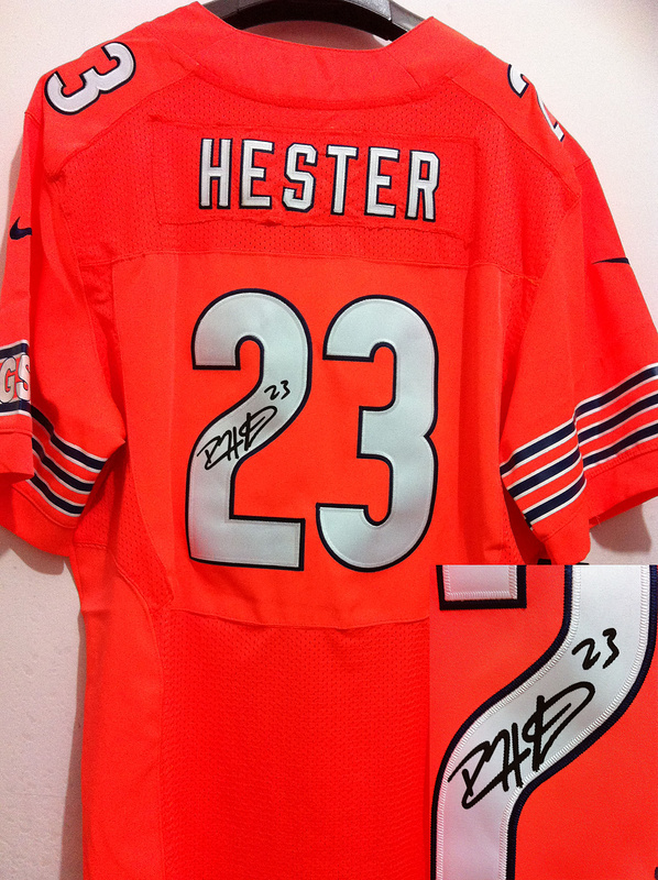 Nike Bears 23 Hester Orange Signature Edition Jerseys