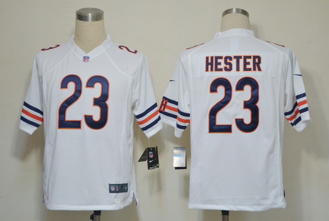 Nike Bears 23 Hester White Game jerseys