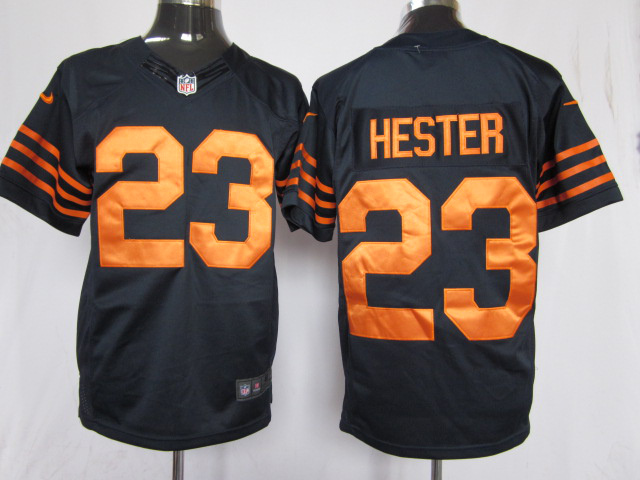 Nike Bears 23 Hester blue& orange number Limited Jerseys