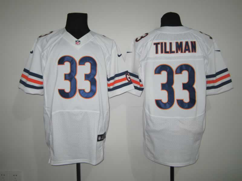 Nike Bears 33 Tillman White Elite Jerseys