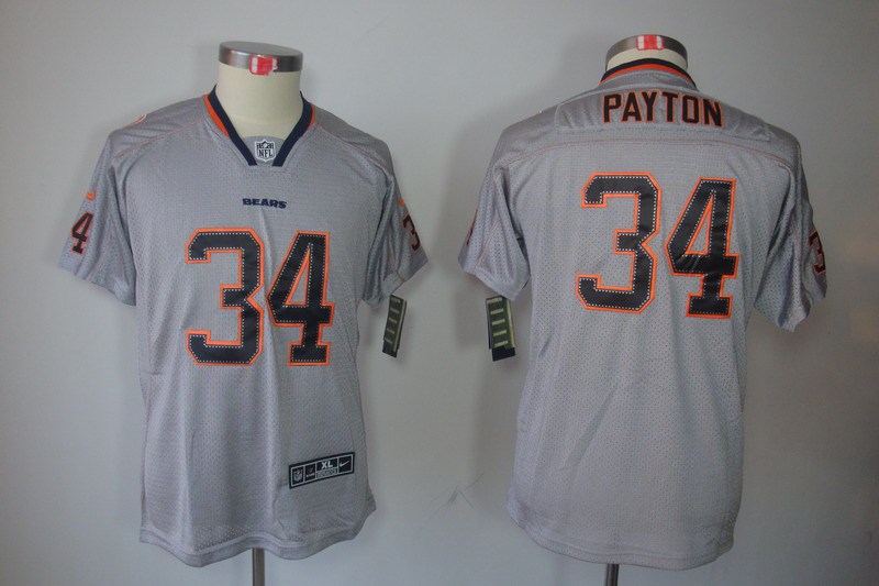 Nike Bears 34 Payton Lights Out Grey Elite Kids Jerseys Nike Bears 34 Payton Lights Out Grey Elite Kids Jerseys