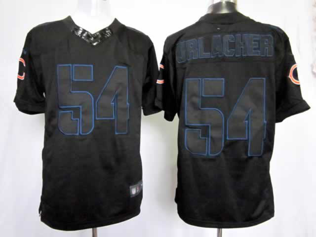 Nike Bears 54 Urlacher Black Impact Limited Jersey
