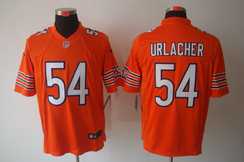 Nike Bears 54 Urlacher Orange Limited Jerseys