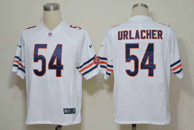 Nike Bears 54 Urlacher White Game jerseys