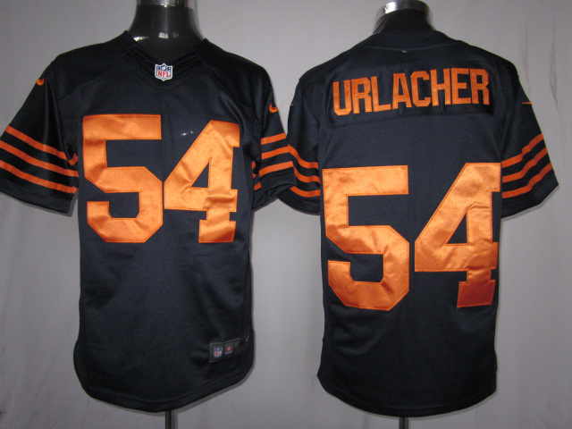 Nike Bears 54 Urlacher blue& orange number Limited Jerseys