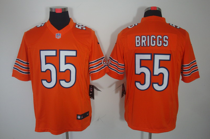 Nike Bears 55 Briggs Orange Limited Jerseys