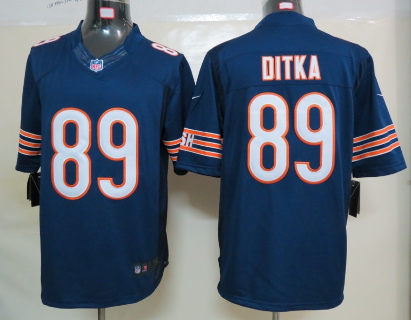 Nike Bears 89 Ditka Blue Limited Jerseys