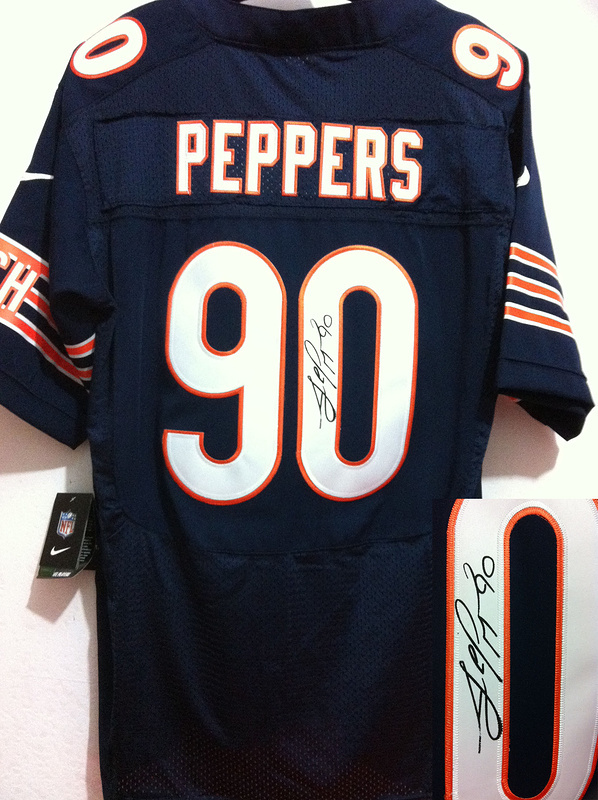 Nike Bears 90 Peppers Blue Signature Edition Jerseys