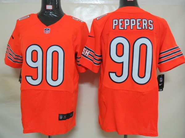 Nike Bears 90 Peppers Orange Elite Jerseys