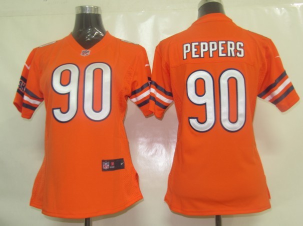 Nike Bears 90 Peppers Orange Game Women Jerseys