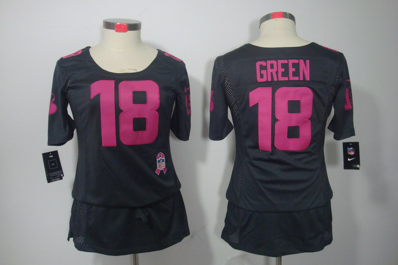 Nike Bengals 18 Green Grey Women Elite Skirts