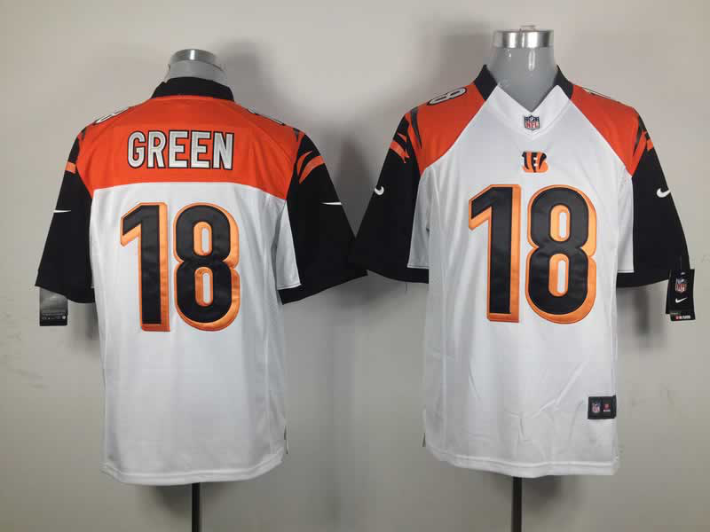 Nike Bengals 18 Green White Limited Jerseys