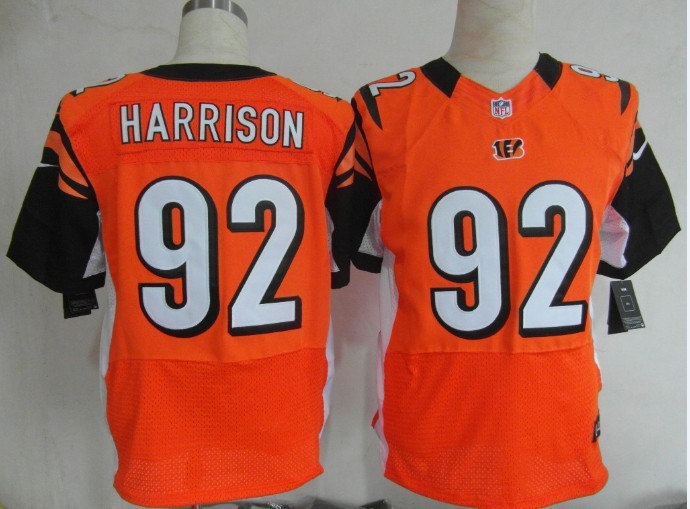 Nike Bengals 92 Harrison Orange Elite Jerseys